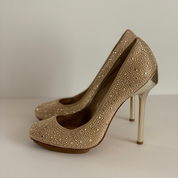 BCBG Shoes - Bcbg parish rhinestone pumps